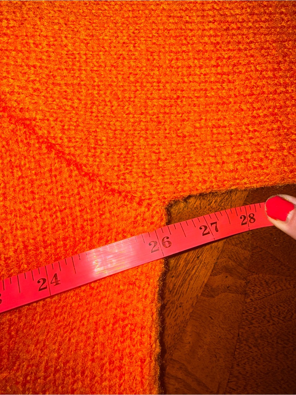 ✨ APPARIS Marcella Cardigan Vermillion Orange Oversized Knit Sweater Large ✨ - Picture 12 of 12